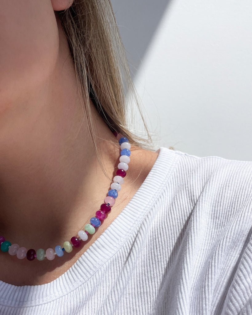 Skittles Gemstone Necklace