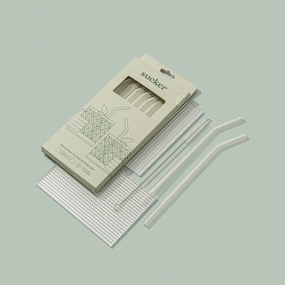 Glass Drinking Straws - Clear