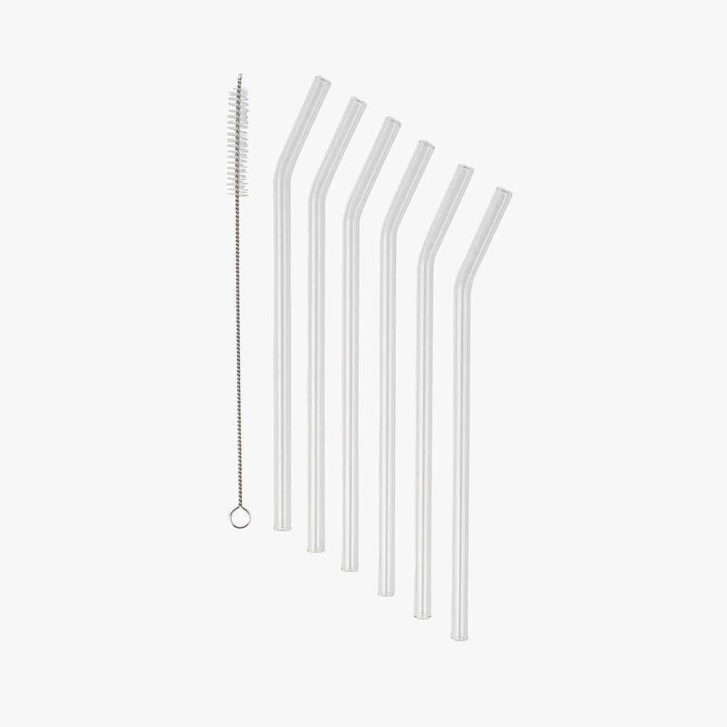 Reusable Glass Drinking Straws - Clear