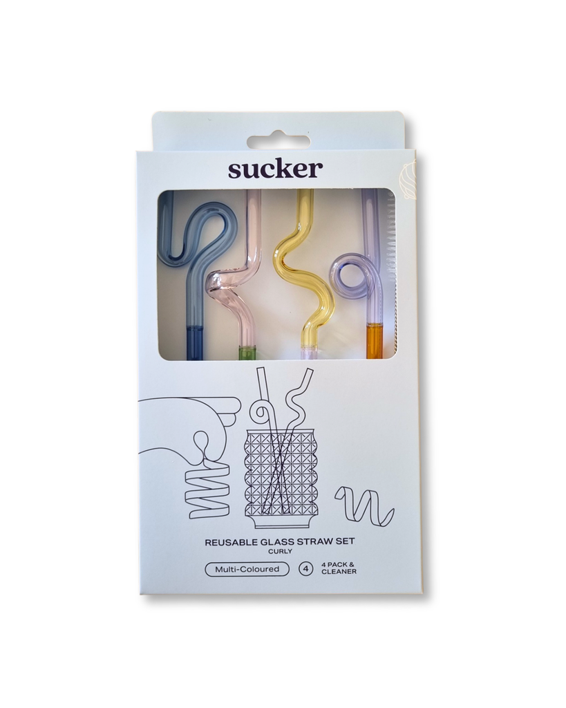 Curly Glass Straws
