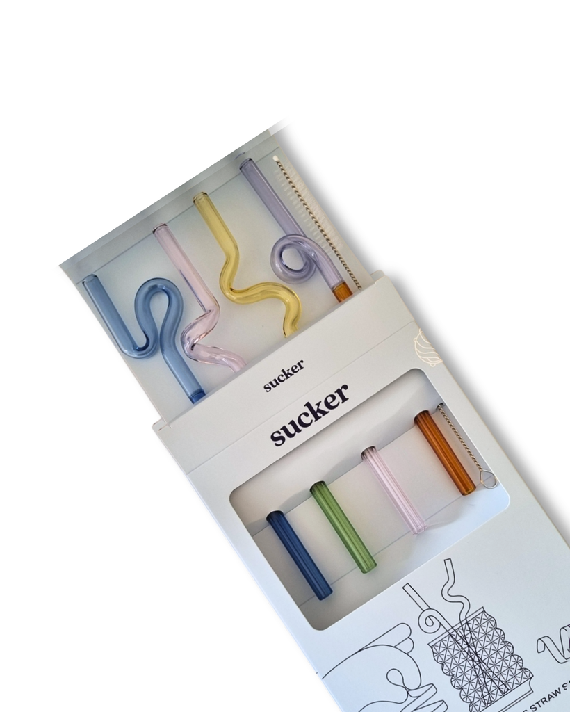 Curly Glass Straws