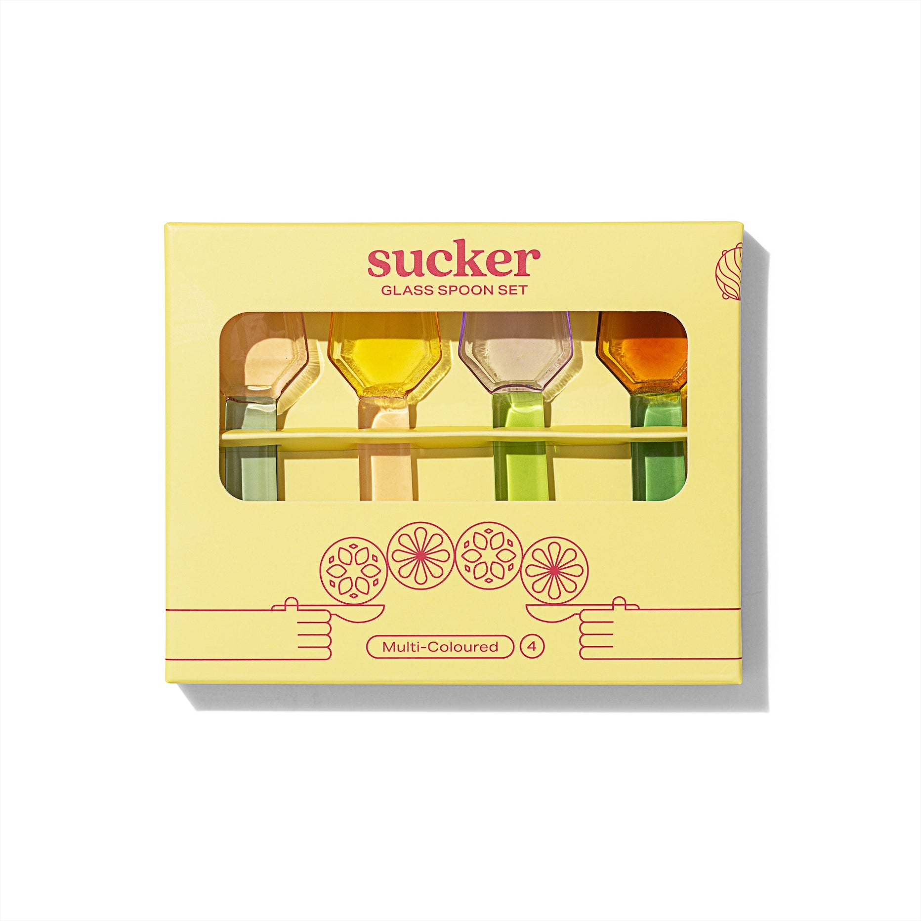 Sucker Glass Spoon Set