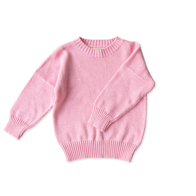 Leon Knit Sweater - Barbie Pink
