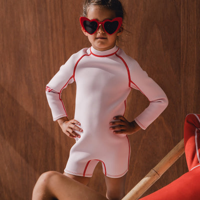 Kids' Wetsuit - Powder Pink & Tomato