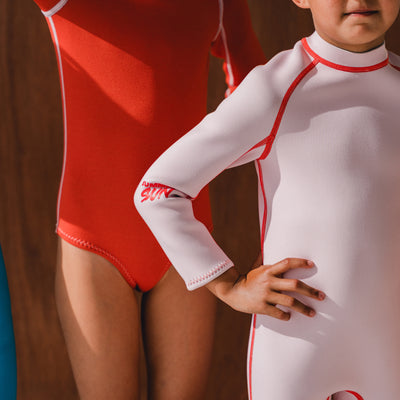 Kids' Wetsuit - Powder Pink & Tomato