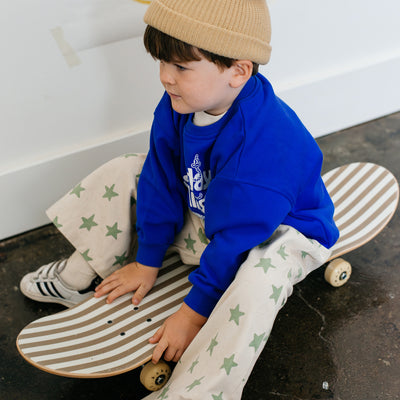 Paper Plane - Sunday Siblings - Doc Sweater - Electric Blue