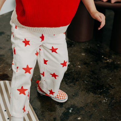 Paper Plane - Sunday Siblings - Ninch Red Star Overalls