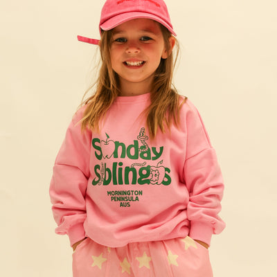 Doc Sweater - Pink & Green