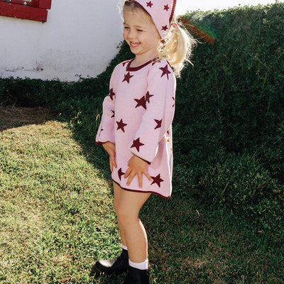 Lucky Stars Dress - Soft Pink