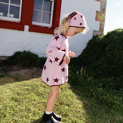 Lucky Stars Dress - Soft Pink