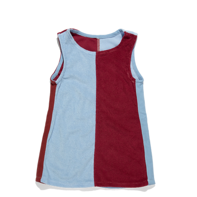 Lunar Dress - Blue & Burgundy