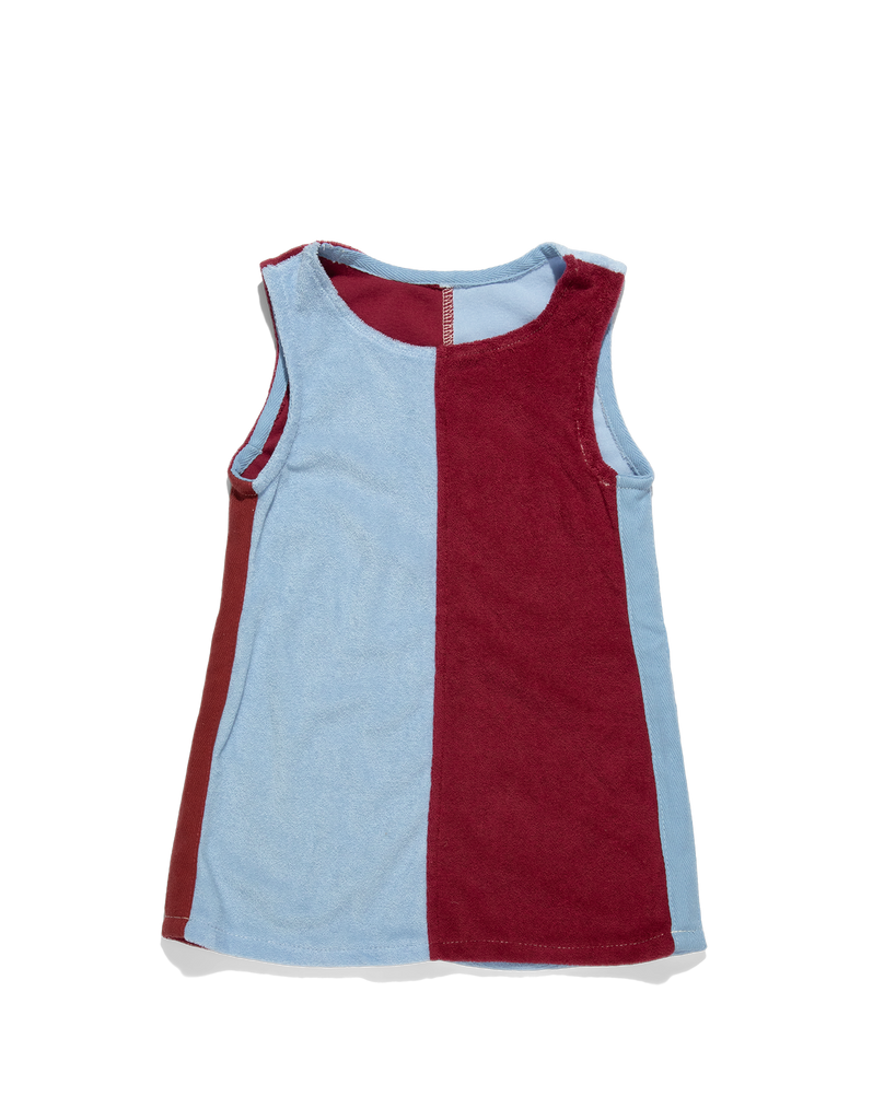 Lunar Dress - Blue & Burgundy
