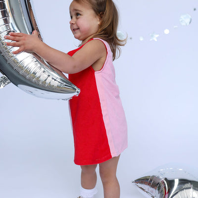 Lunar Dress - Red & Pink