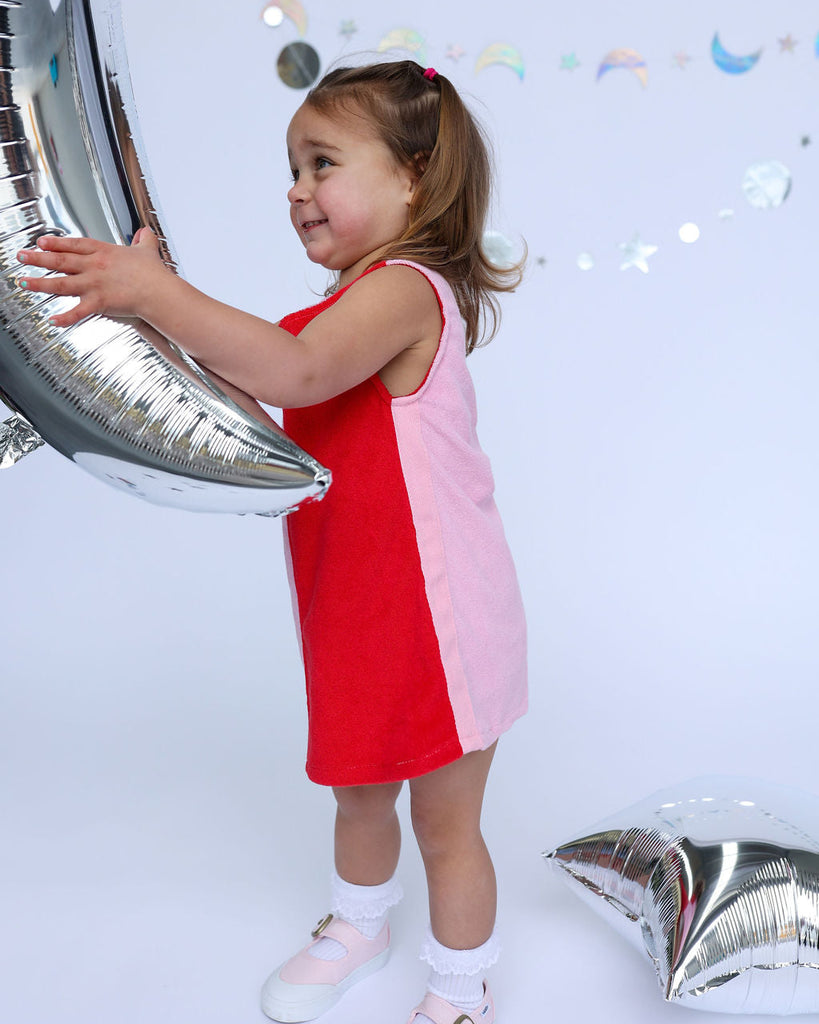 Lunar Dress - Red & Pink