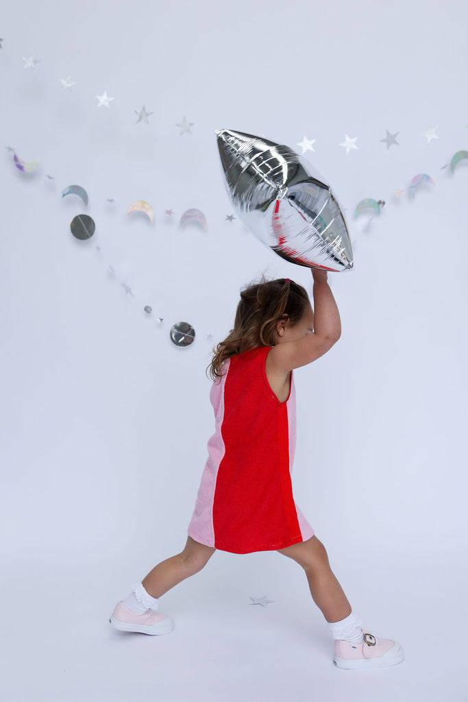 Lunar Dress - Red & Pink