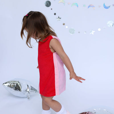 Lunar Dress - Red & Pink