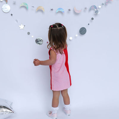 Lunar Dress - Red & Pink