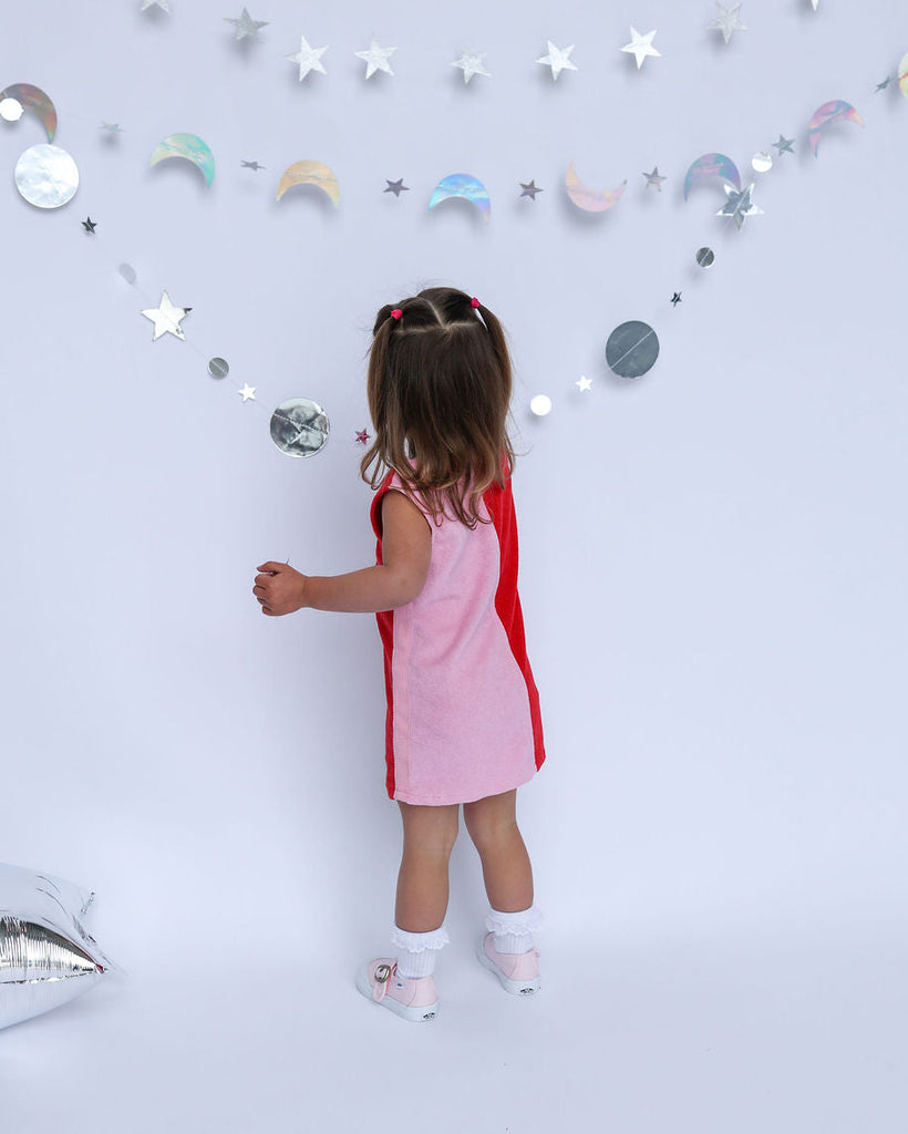 Lunar Dress - Red & Pink