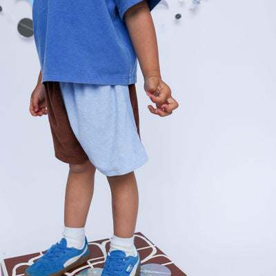 Lunar Shorts - Blue & Chocolate