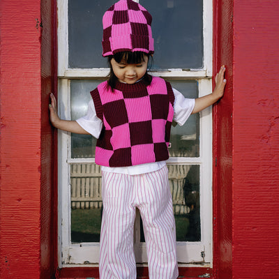 Nonno Vest - Bright Pink