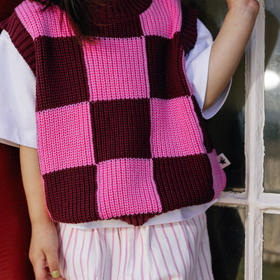 Nonno Vest - Bright Pink