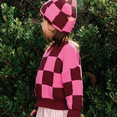 Sunday Beanie - Bright Pink