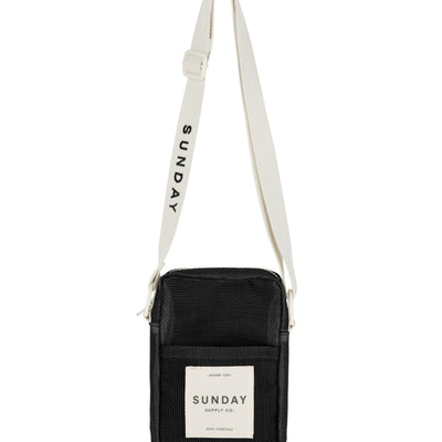 Black Rock Mesh Crossbody Bag