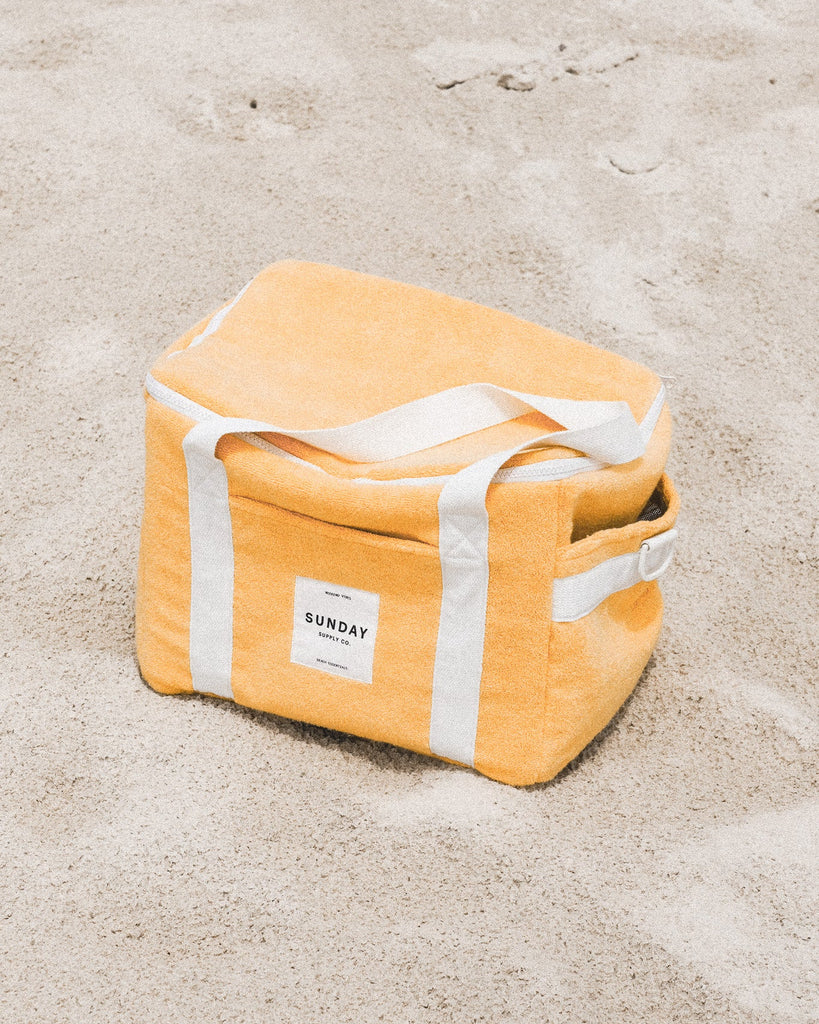 Golden Towelling Cooler Bag