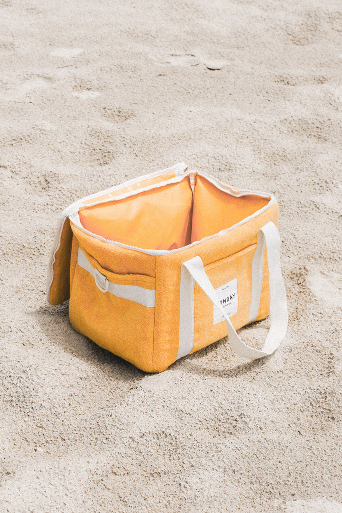Golden Towelling Cooler Bag