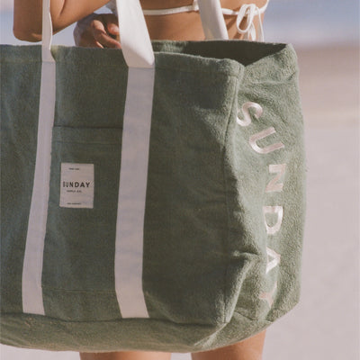 Tallow Towelling Beach Bag