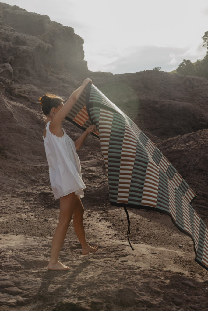 Woven Outdoor Mat - Tsuki