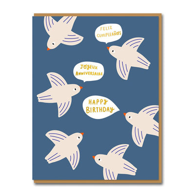 Card - Birds Birthday