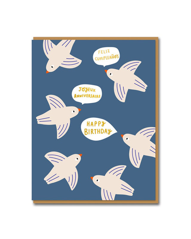Card - Birds Birthday