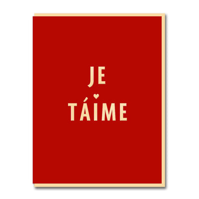 Card - Je T'aime