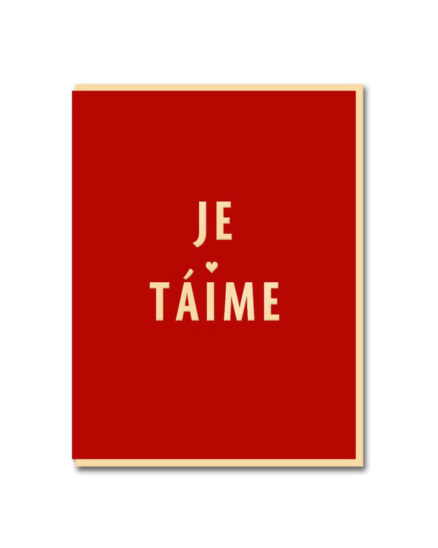 Card - Je T'aime