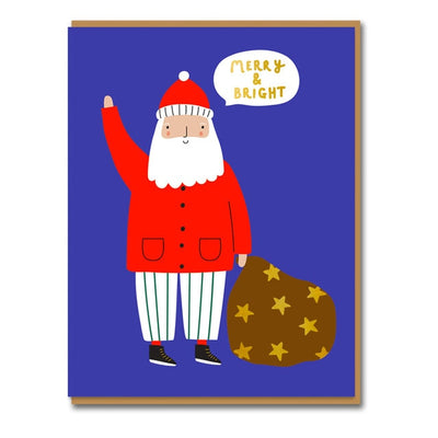 Card - Santa Merry & Bright