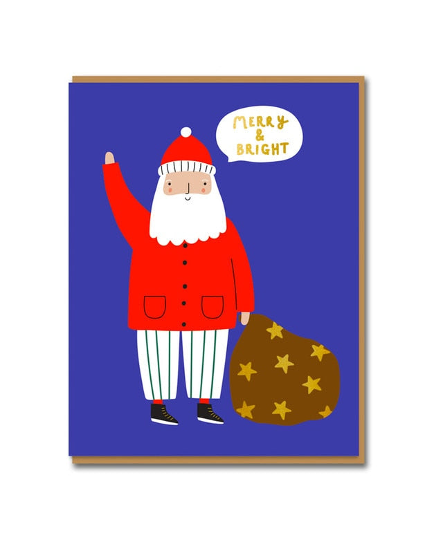 Card - Santa Merry & Bright