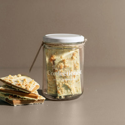 White Chocolate, Macadamia & Lemon Toffee