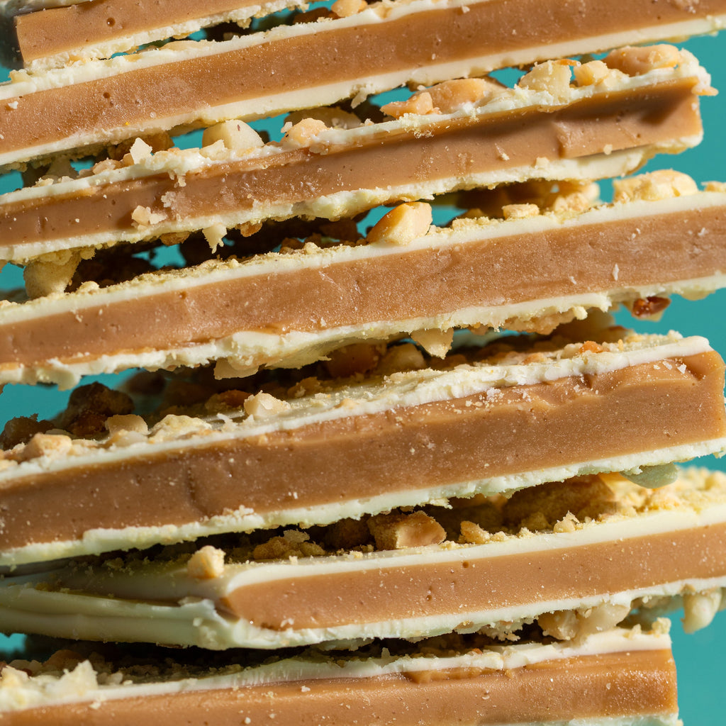 White Chocolate, Macadamia & Lemon Toffee