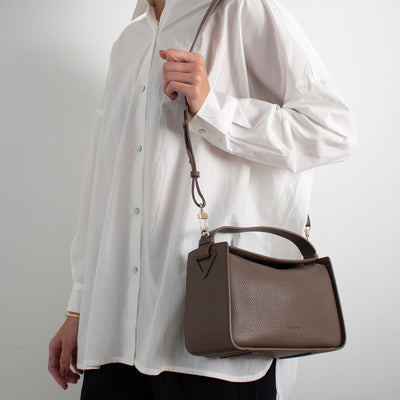Clementine Bag - Mushroom with Gold