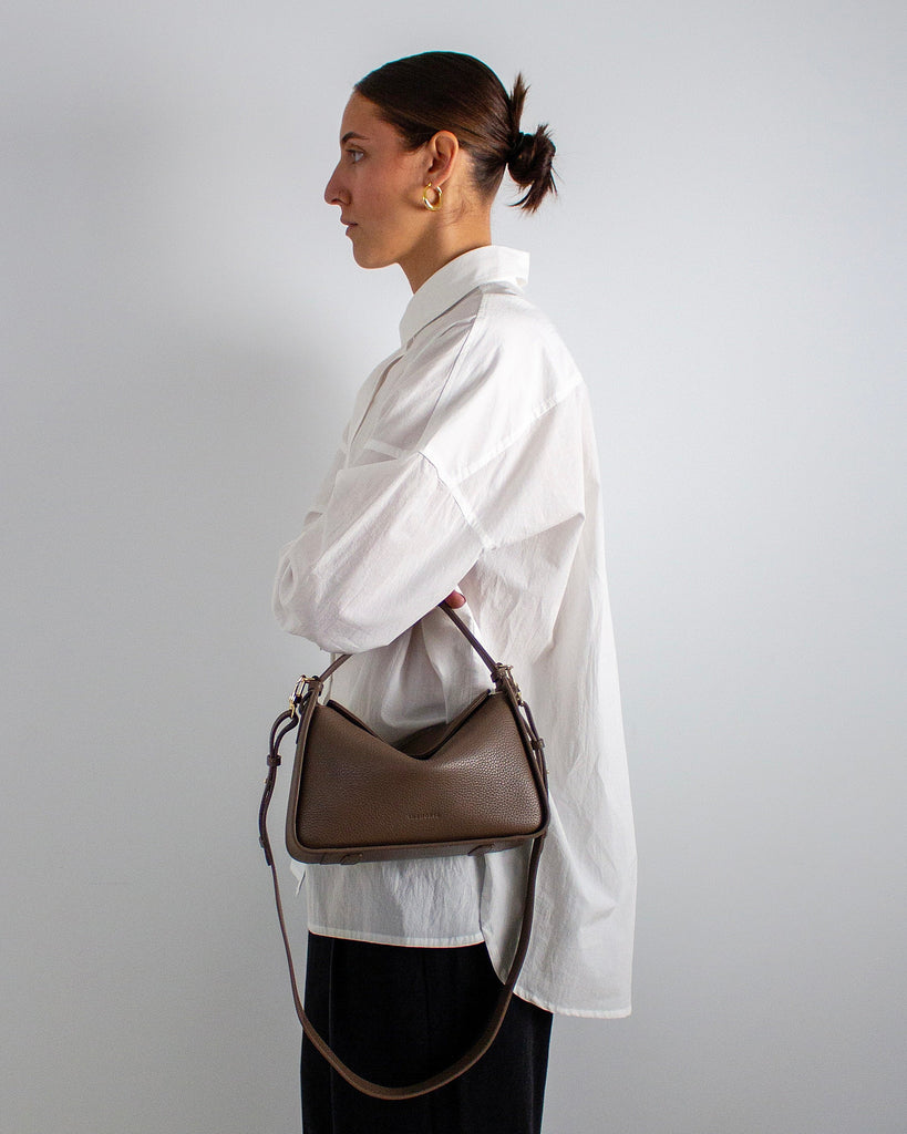 Clementine Bag - Mushroom with Gold