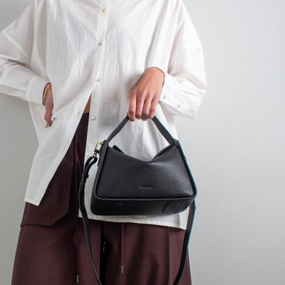 Clementine Bag - Black with Gold