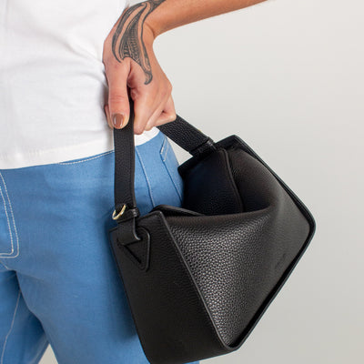 Clementine Bag - Black with Gold
