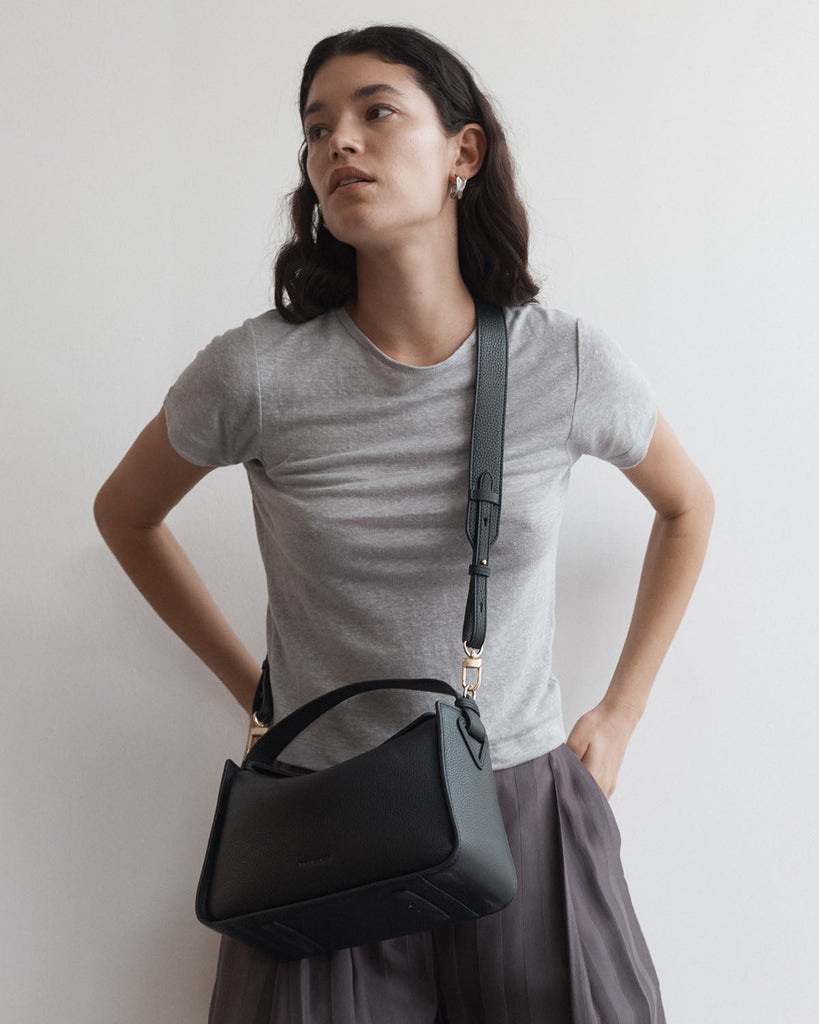 Clementine Bag - Black with Gold