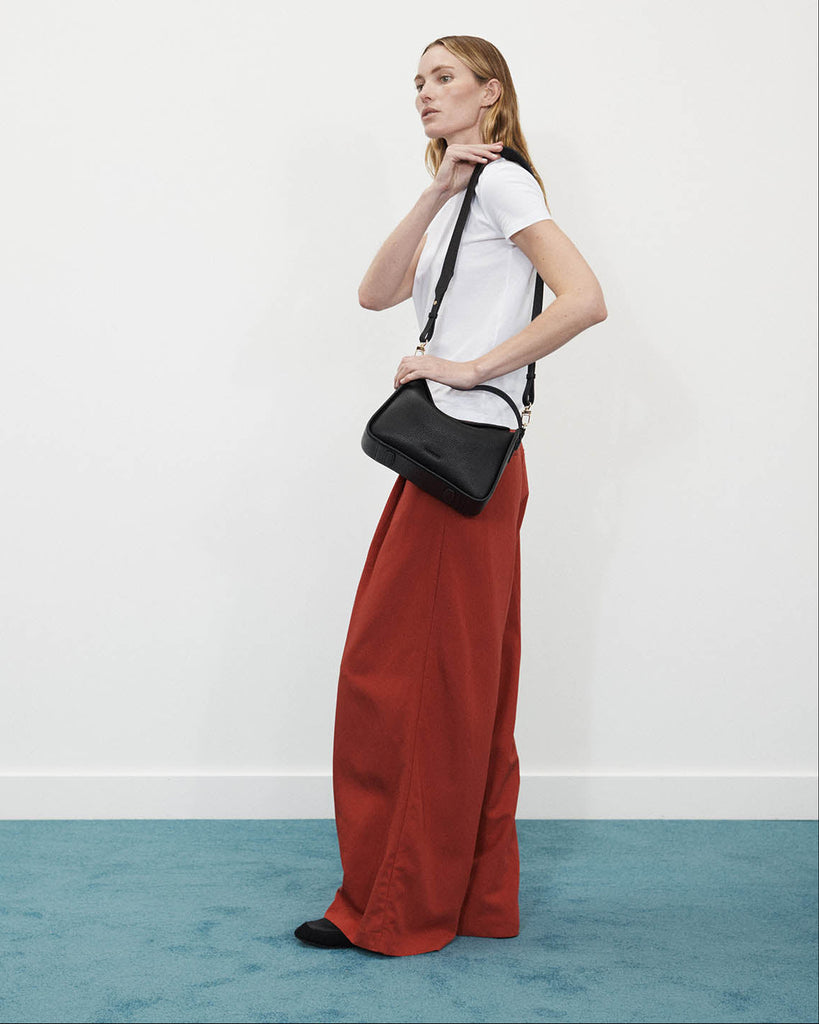 Clementine Bag - Black with Gold