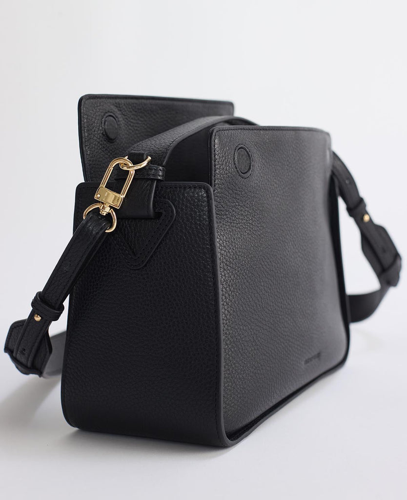 Clementine Bag - Black with Gold