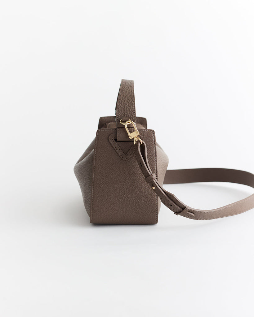 Clementine Bag - Mushroom with Gold