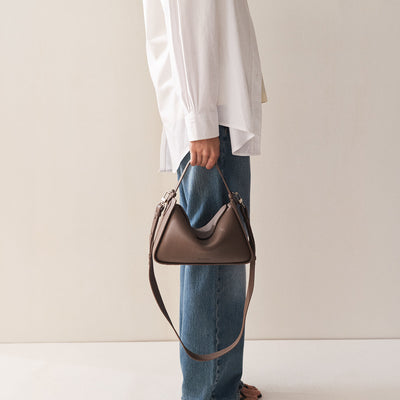 Clementine Bag - Mushroom with Gold