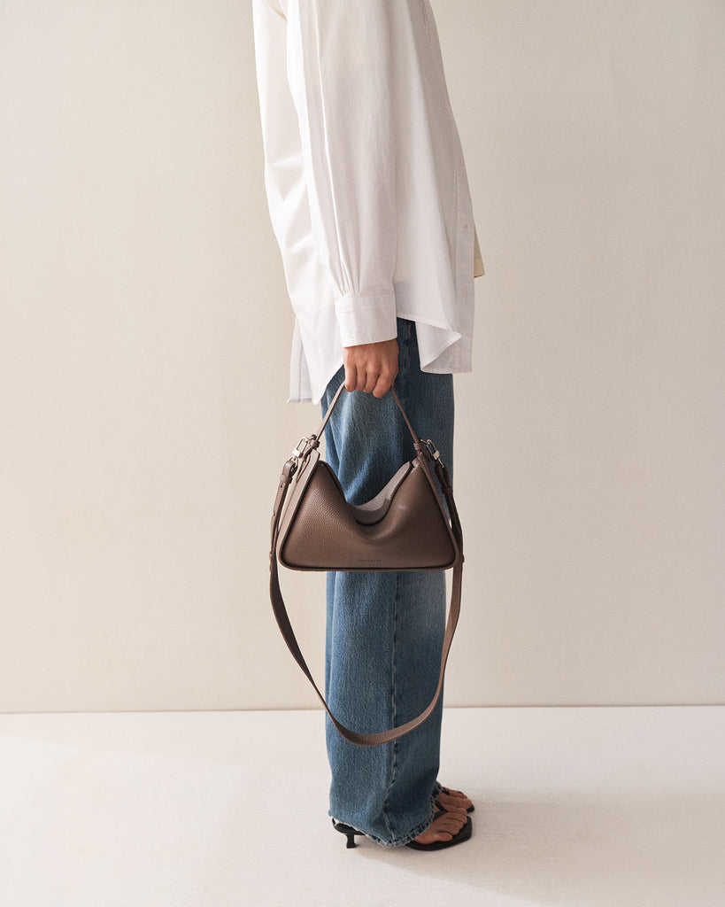 Clementine Bag - Mushroom with Gold