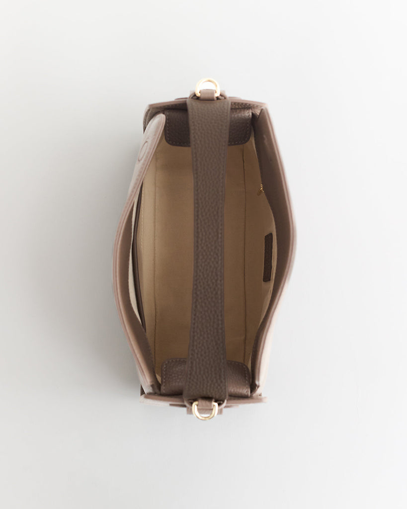 Clementine Bag - Mushroom with Gold